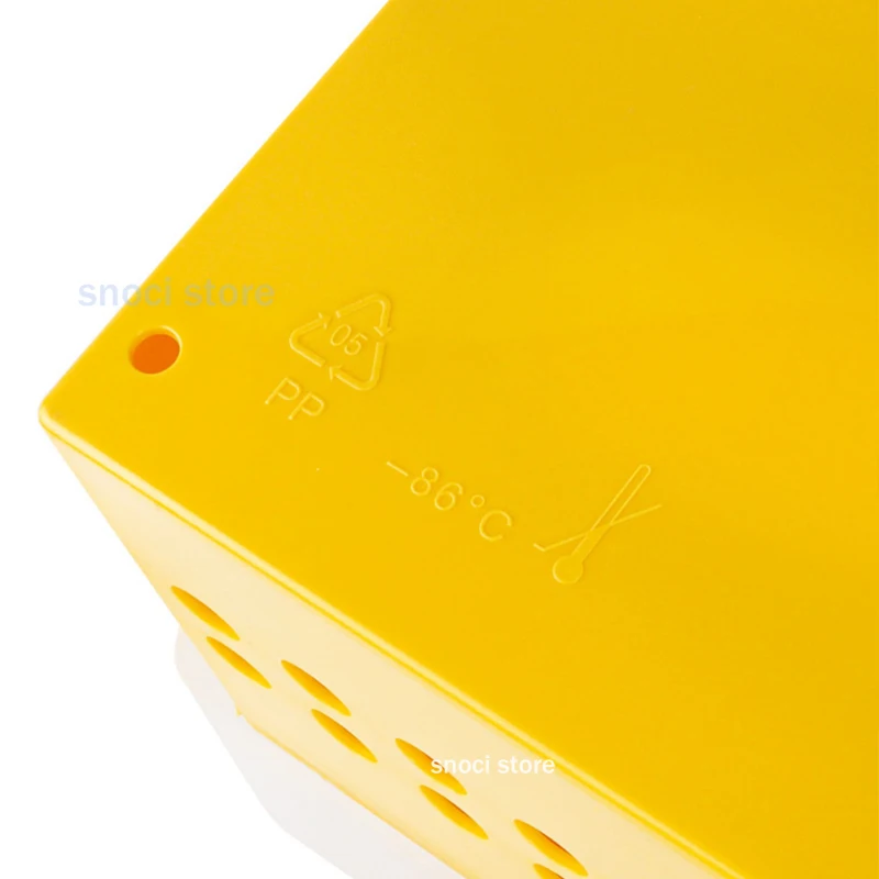 مختبر صندوق الفريزر البلاستيكي ل 15 مللي/50 مللي تجميد الطرد المركزي أنبوب مختبر تجربة صندوق تخزين كريوتيوب مع غطاء صندوق PP يمكن-86 ° ج #5