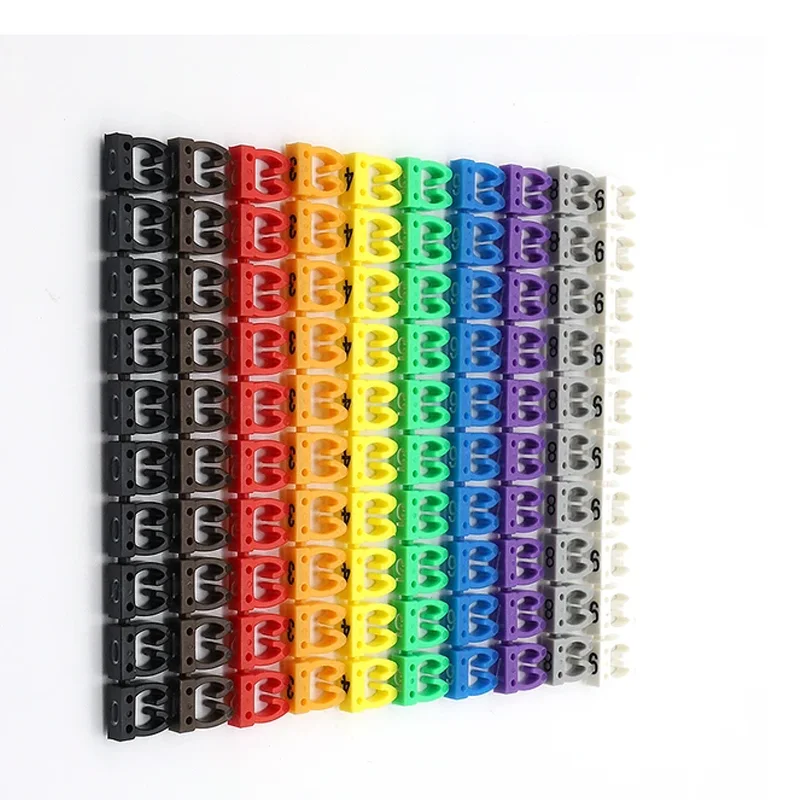 100/150PCS รหัสสี SLIP-ON Wire MARKER แขน,การระบุสายเคเบิล Sleeving สําหรับสายไฟ