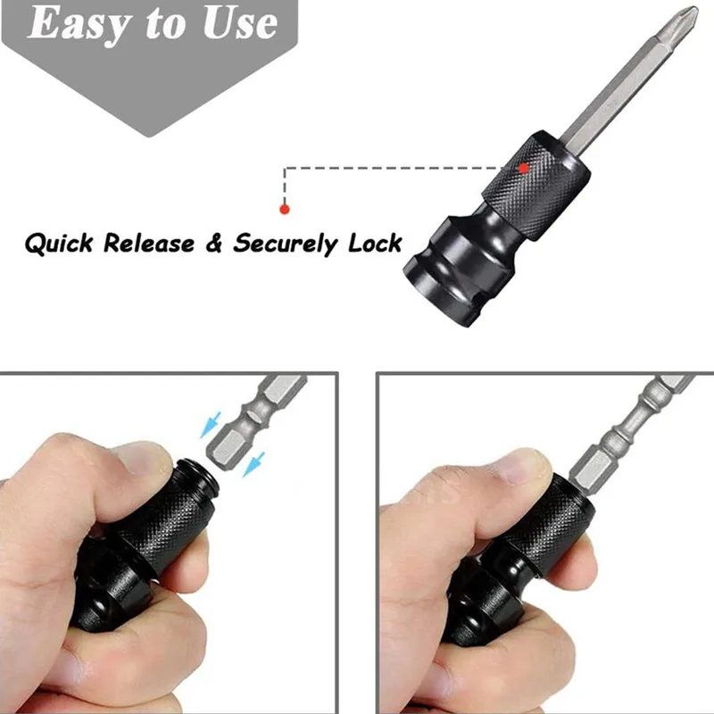 

1Pc Wrench Adapter 1/2 Inch Square To 1/4 Inch Hex Electric Wrench Conversion Head Expansion Bit Hex Ratchet Socket Converter