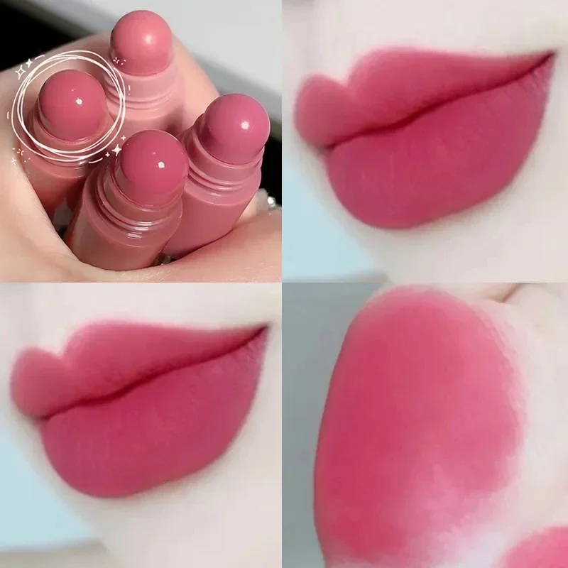 Lápiz labial de 4 colores en 1, lápiz labial mate, Nude, rosa, rojo, delineador de labios, largo, resistente al agua, lápiz labial de crayón, Kit de cosméticos de maquillaje