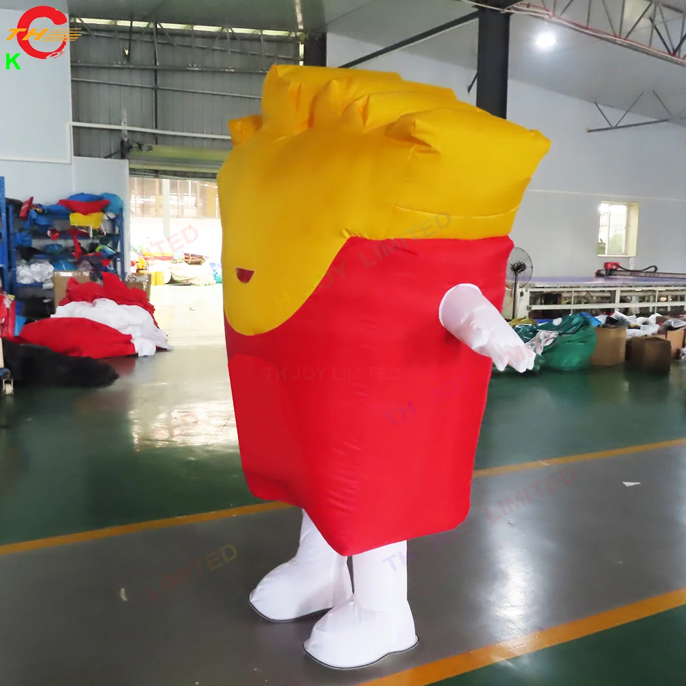 Hamburger Inflável Gigante, Traje De Caminhada, Publicidade Exterior, Modelo De Balão De Batatas Fritas, Navio De Ar Livre, 3m De Altura, Venda