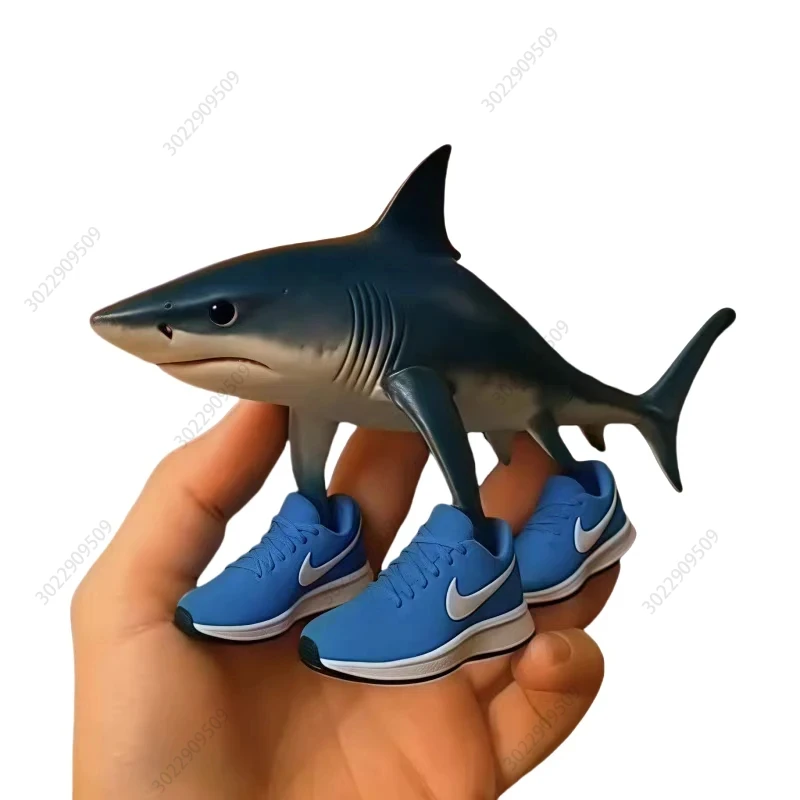 

Tungtung Sahur Tralalelo Tralala Shark Shimpanzini Bananini Anime Action Figure Collectible Model Garage Kit Toys Gift