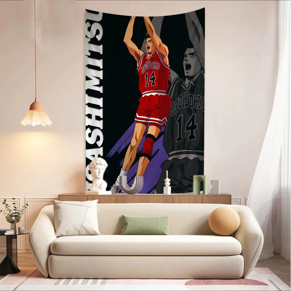 Anime S-SLAM DUNK Gedrukt Groot Wandtapijt Indiase Boeddha Wanddecoratie Hekserij Boheemse Hippie Decor Deken