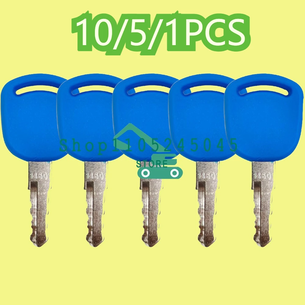 10/5/1PCS 14601 New blue Key for New Holland Excavator Grader Dozer Heavy Equipment Blue