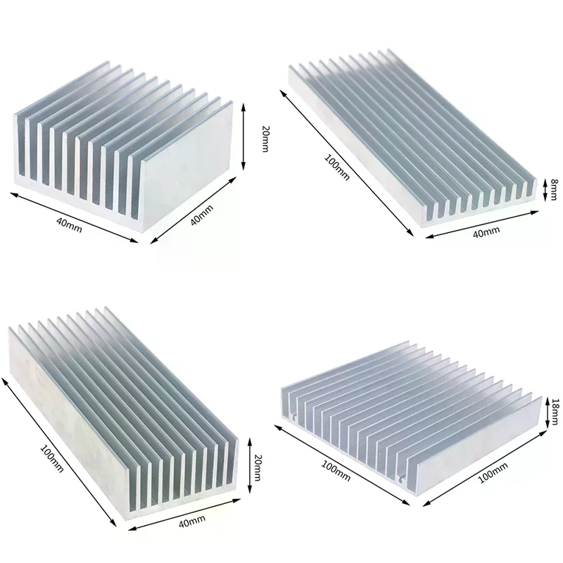 Extruded Aluminum Heatsink for High Power LED IC Chip Cooler Radiator Heat Sink