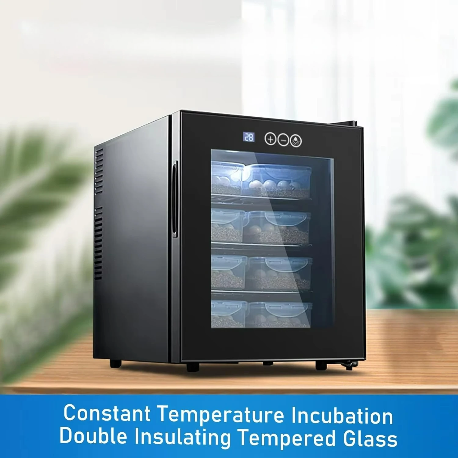 48L/12.7  Laboratory Egg Incubator Precise Temperature Control For Hatching Chicken Duck Eggs Cooling Heating