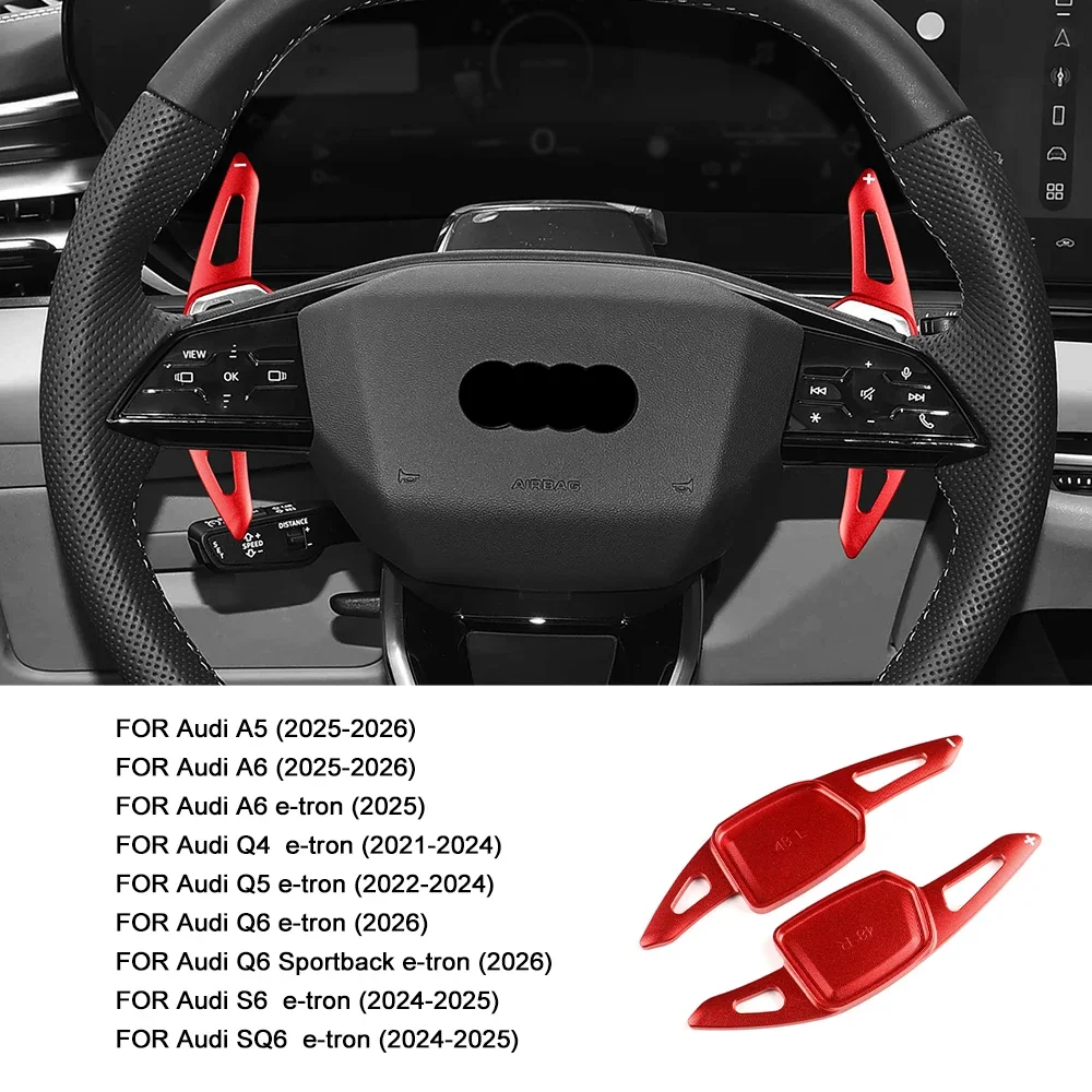 Car Steering Wheel DSG Shiffer For Audi A5 A6/Q6 2026 A6 2025 Q4/Q5 e-tron 22-24 S6/SQ6 24-25 High Quality Interior Auto Parts