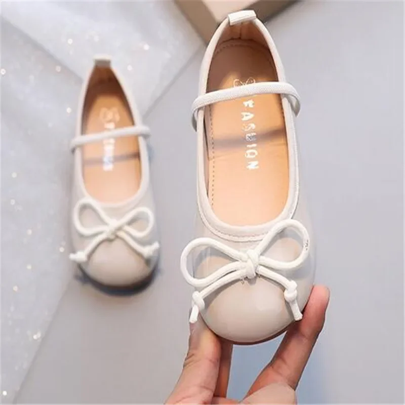 Baby Mädchen Prinzessin Schuhe Freizeit Süßigkeiten Farbe Fliege Kinder Ballerinas 21-30 Kleinkind Licht Elastische Band Herbst Kinder Schuh