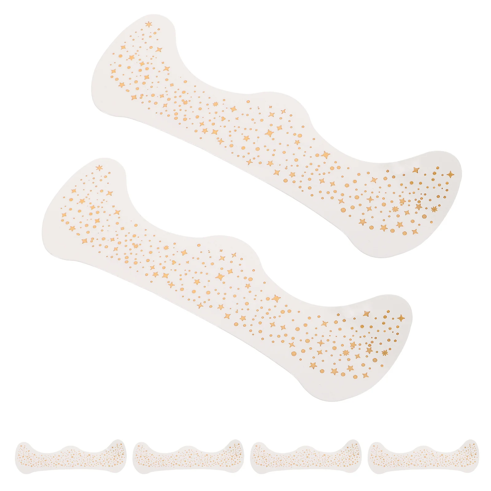 

Временные татуировки для лица, блестящий звездный дизайн, водонепроницаемый для фестиваля, рейв-вечеринки, Нового года, золотой, серебряный, розовое золото, боди-арт