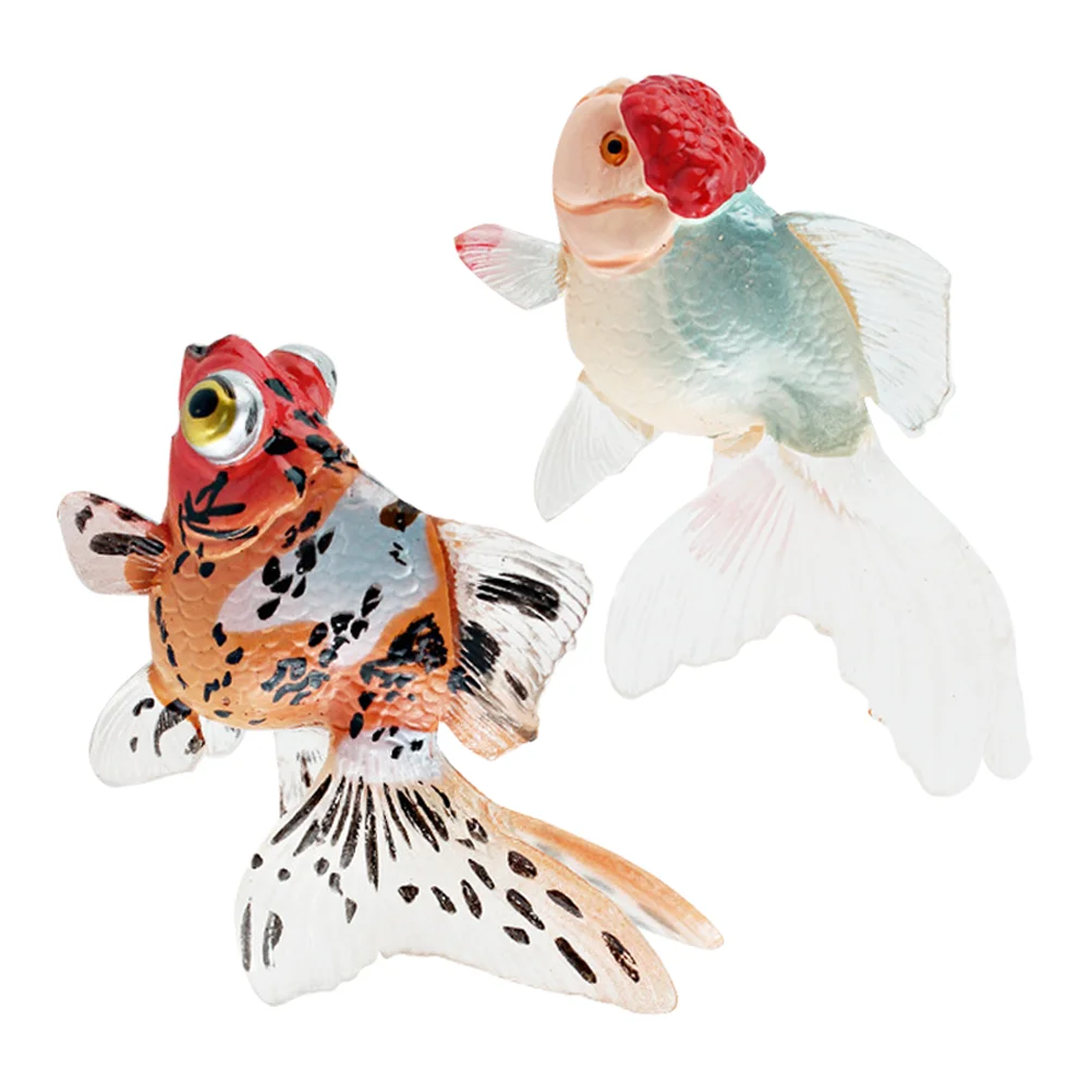 Cognitive Fish Toy Figurine Goldfish Model Fake Animal Simulation Decoration Figurines Dog