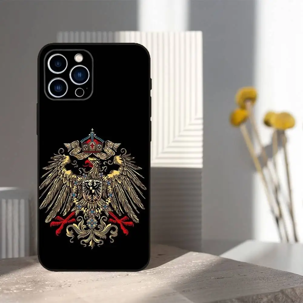 Capa de telefone civil com emblema da guarda espanhola para iPhone 16,15,14,13,12,11 Plus, Pro Max, XS, X, XR, SE, Mini, 8,7, capa preta de silicone macio