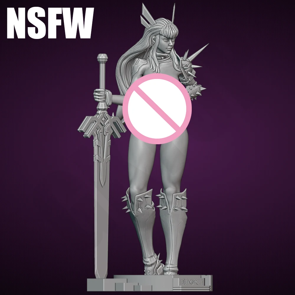 Sorcière magique Sexy NSFW, Kit de modèle imprimé en 3D, figurine en résine non assemblée, jouet Miniature, Statue de réduction, Effigy non peint, 1/24