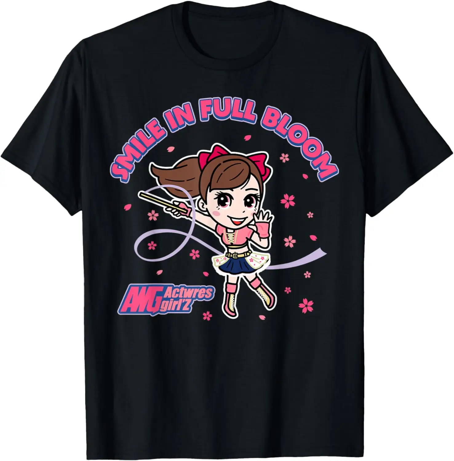 Actress Girls Characters MS001 Women's Pro Wrestling T-Shirt