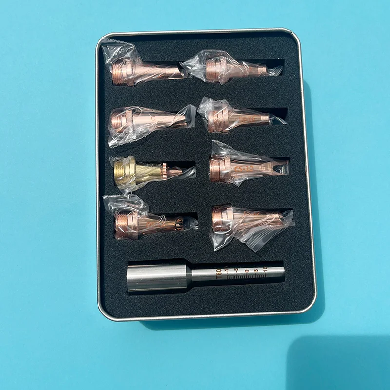 M16 SUP Box Verpacktes Handgehaltenes Schweißdüsen-Kalibrierungsrohr für WSX CQWY QILIN Laser-Metallschweißkopf Düsenanschluss – Detail 2