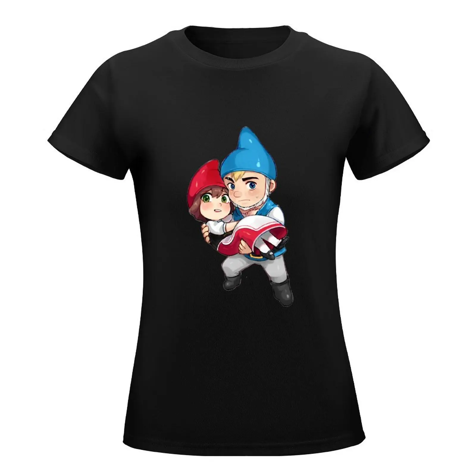 iconic art gnomeo and juliet Sticker T-Shirt funny summer tops Short sleeve tee t-shirt dress for Women plus size sexy