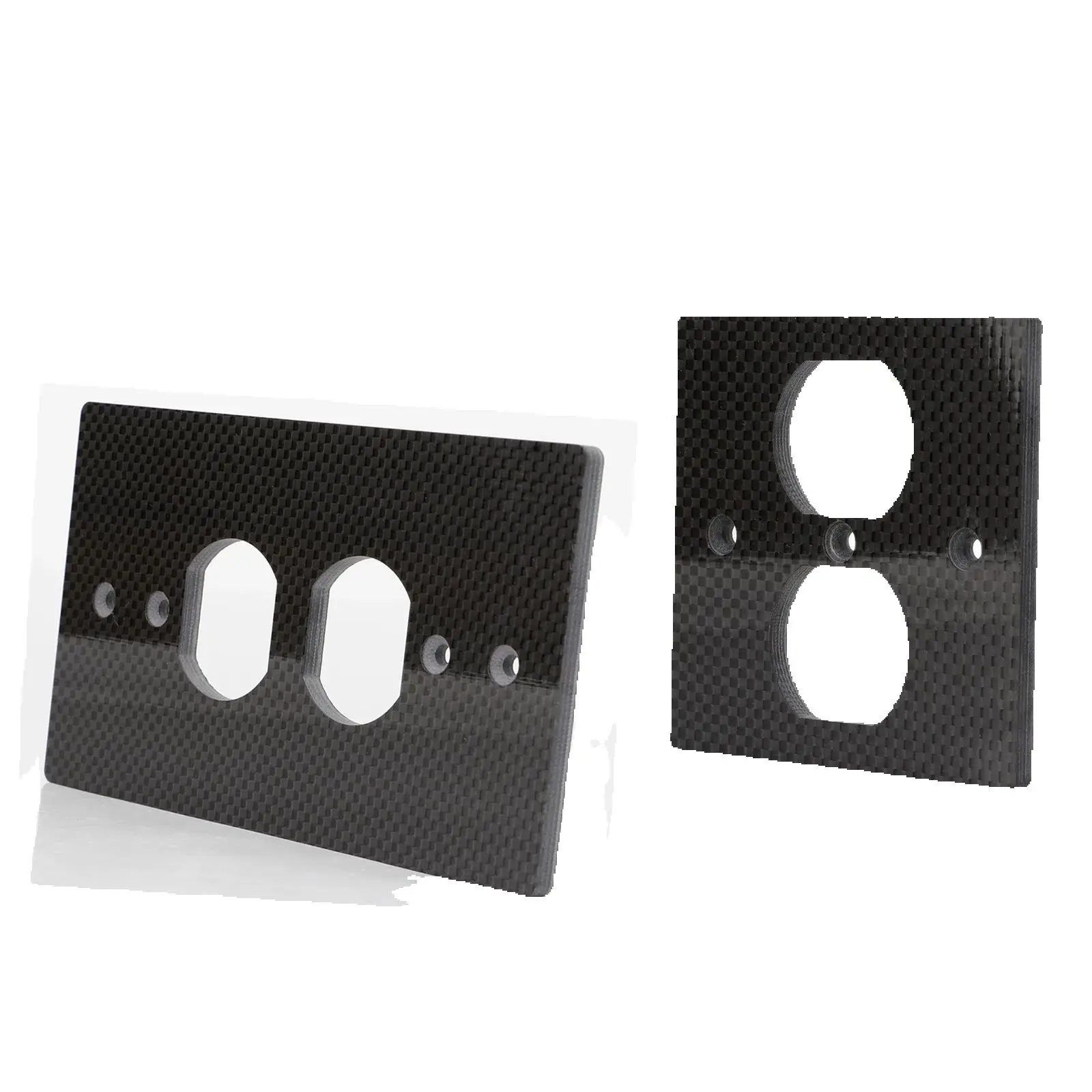 86 لوحة HiFi ألياف الكربون لوحة توصيل الطاقة التيار المتناوب أوعية مزدوجة مقبس الحائط منفذ غطاء الطبق 150 مللي متر * 86 مللي متر 86 مللي متر * 86 مللي متر