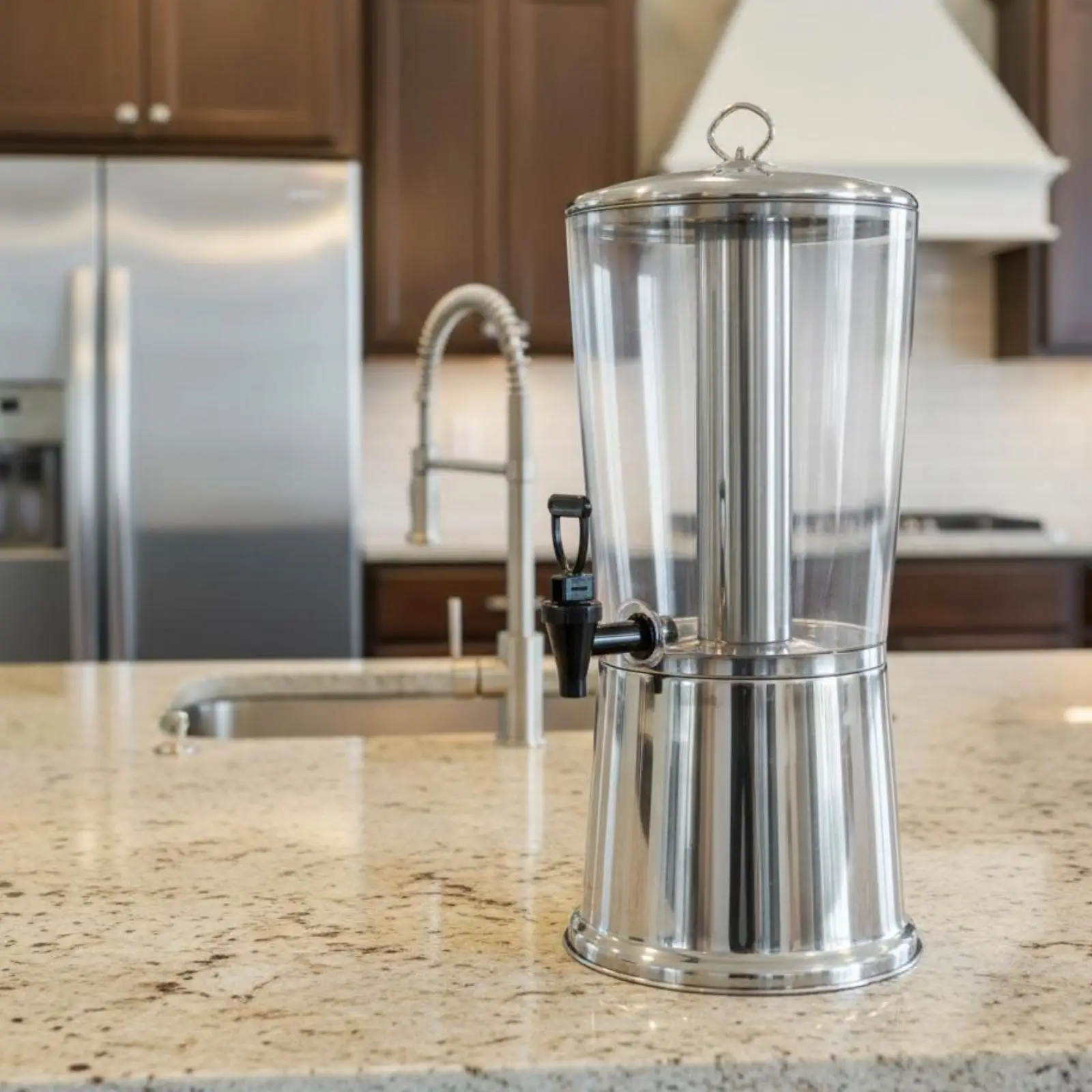 

Beverage Dispenser with Stand Coffee Container Picnics Heavy Duty Weddings Portable Single Head Juice Dispenser Stainless Steel