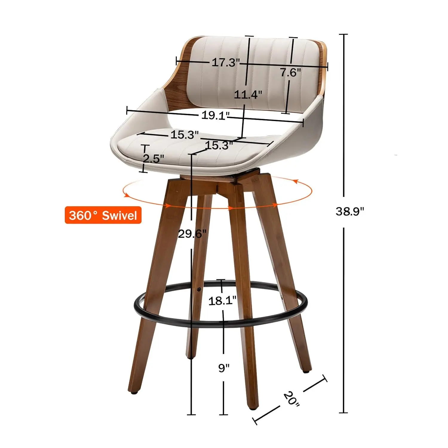 Thumbnail 2 - #1 Trending Swivel Bar Stools Right Now