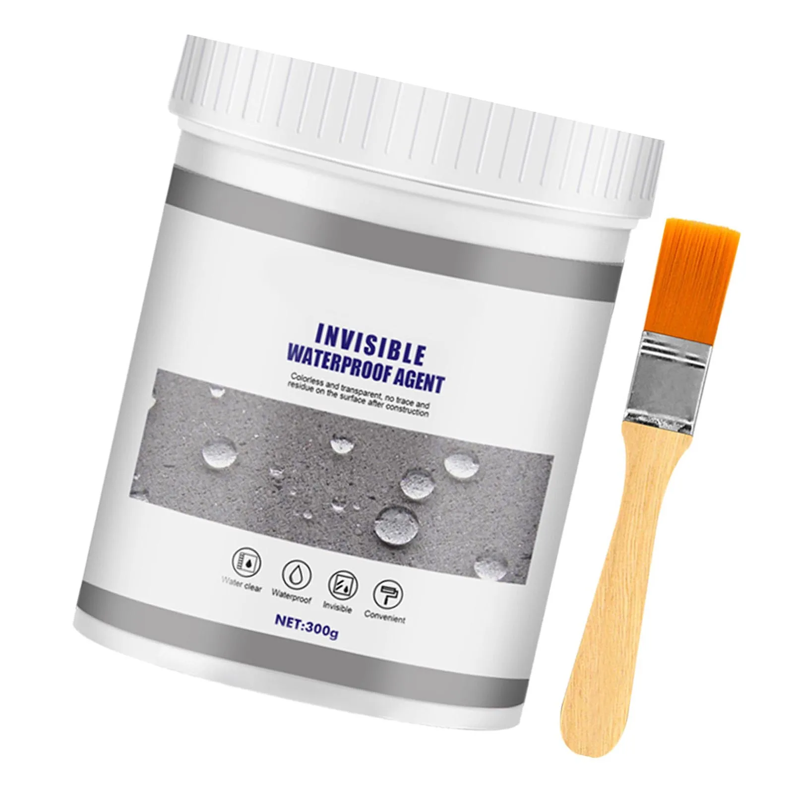 Waterproof Agent Transparent Anti Leaking Invisible Insulation Sealant with Brush for Wall Tile Cement Anti Leaking Agent