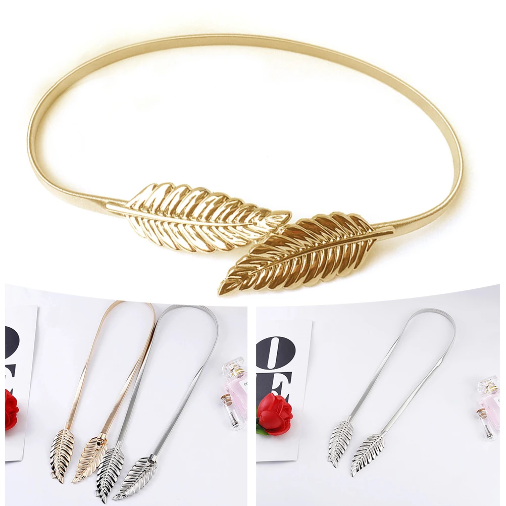 حزام خصر معدني مزخرف على شكل ورقة ذهبية لحفلات الزفاف، حزام خصر معدني قابل للتعديل، أنيق ومتين ولا يبهت، هدية للنساء