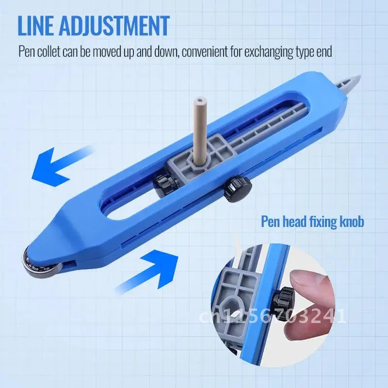 Accurate Profile Scribing Ruler With Lock Adjustable Contour Gauge Woodworking Scribe Gauge Line Maker Measuring Tool Escribir