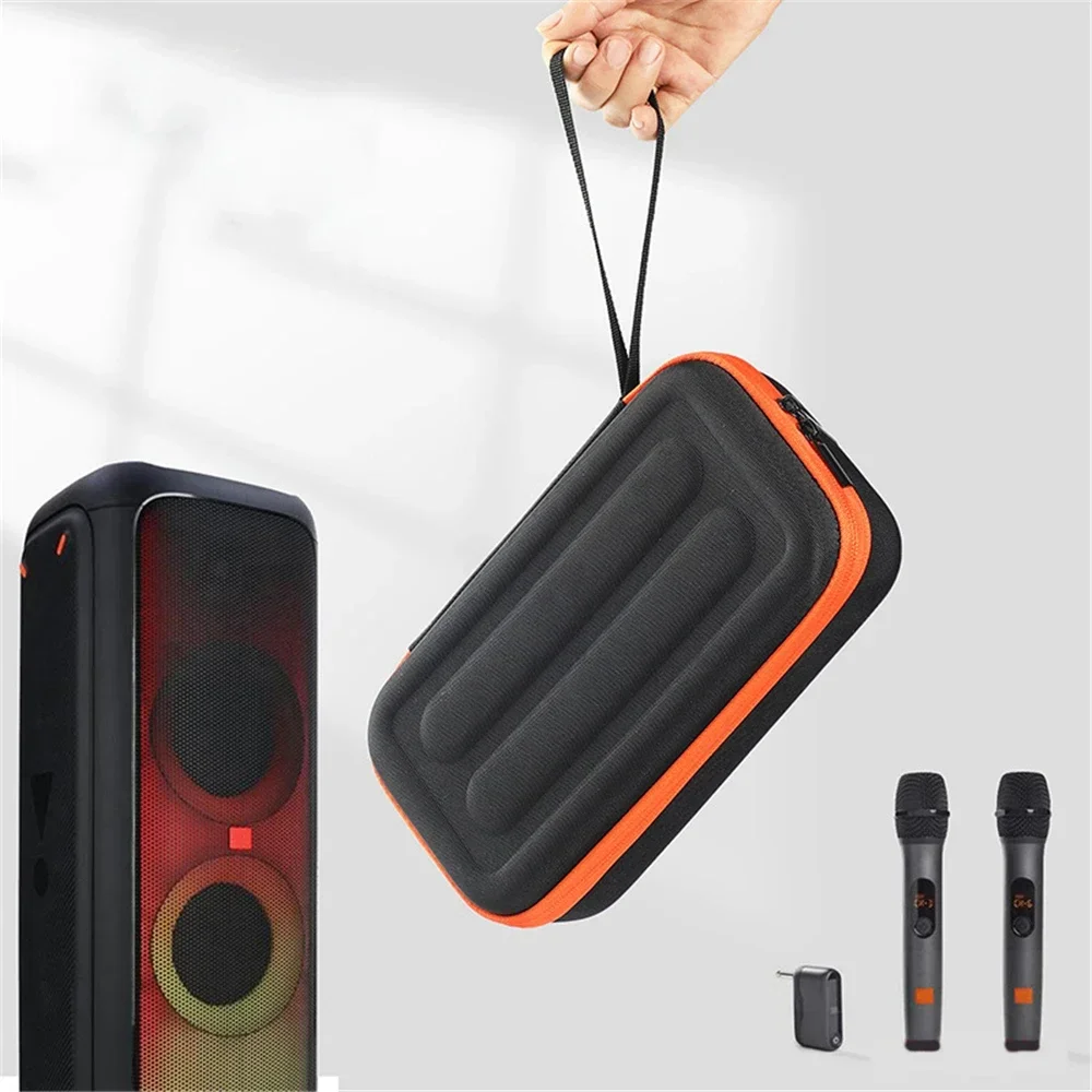 

Wireless Microphone Storage Case for JBL PartyBox Wireless Mic Shockproof Handheld Dual Mic Hard Travel Carrying Bag Accessorie