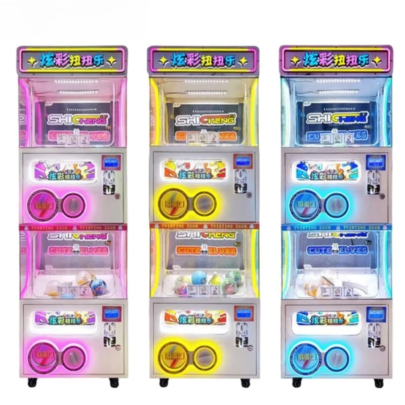 Customizable Commercial Capsule Toy Vending Machine Coin Operated Transparent Cabinet Arcade Amusement Park Equipment