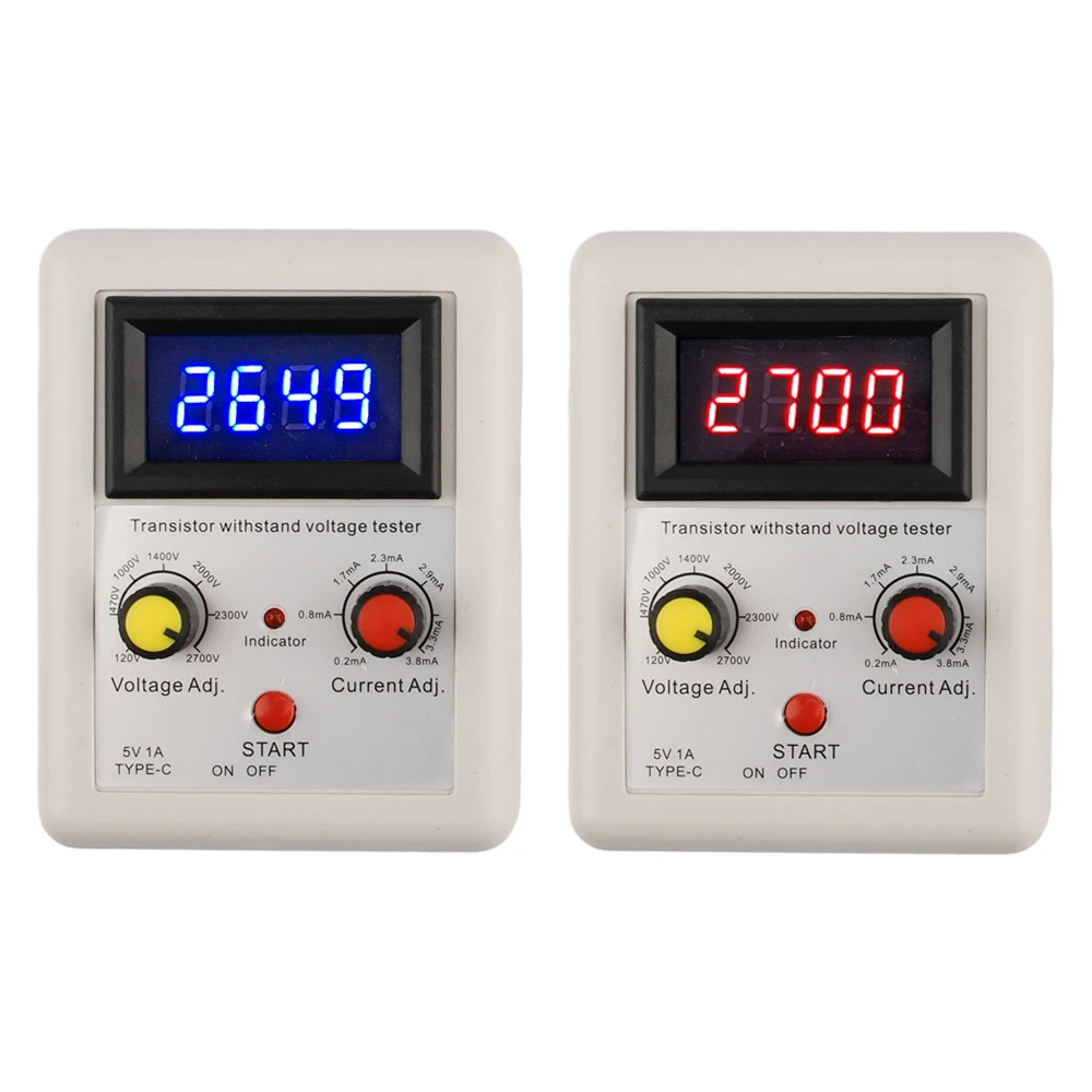 Digital Transistor Tester Resistance Capacitance MOS Diode Triode Capacitance Resistance Meter Voltage Capability Detector