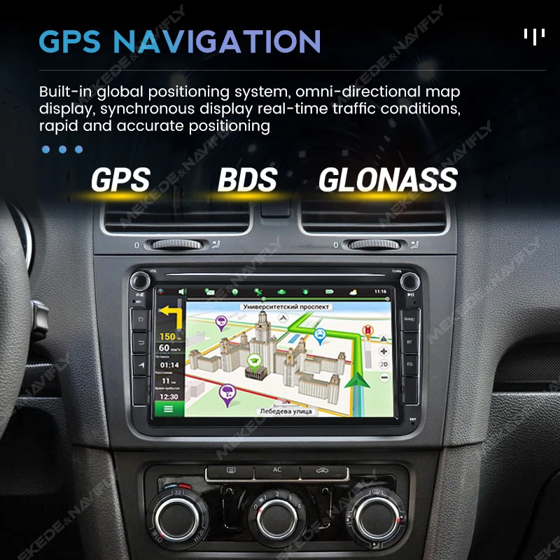 Reproductor Multimedia de Radio para coche Mekede Android 13, para VW Volkswagen Skoda Octavia Golf 5 6 Touran Passat B6 Polo Jetta Carplay AUTO 6