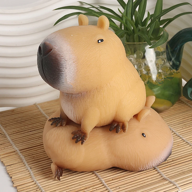 Cartoon Kawaii Capybara Prise Spielzeug Kreative Lustige Squeeze Relif Stress Puppe Langsam Rebound Super Weiche Kleine Spielzeug Für Kinder Geschenk