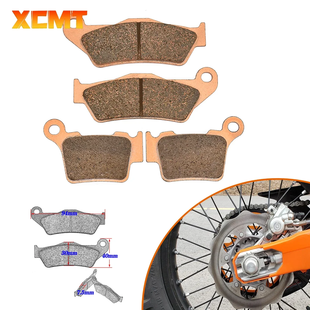 

Передние и задние тормозные колодки для мотоцикла для KTM XC XC-F XCF-W XC-W SX-F SX EXC-F EXC 125 250 300 350 450 500 TPI GASGAS 530-2003