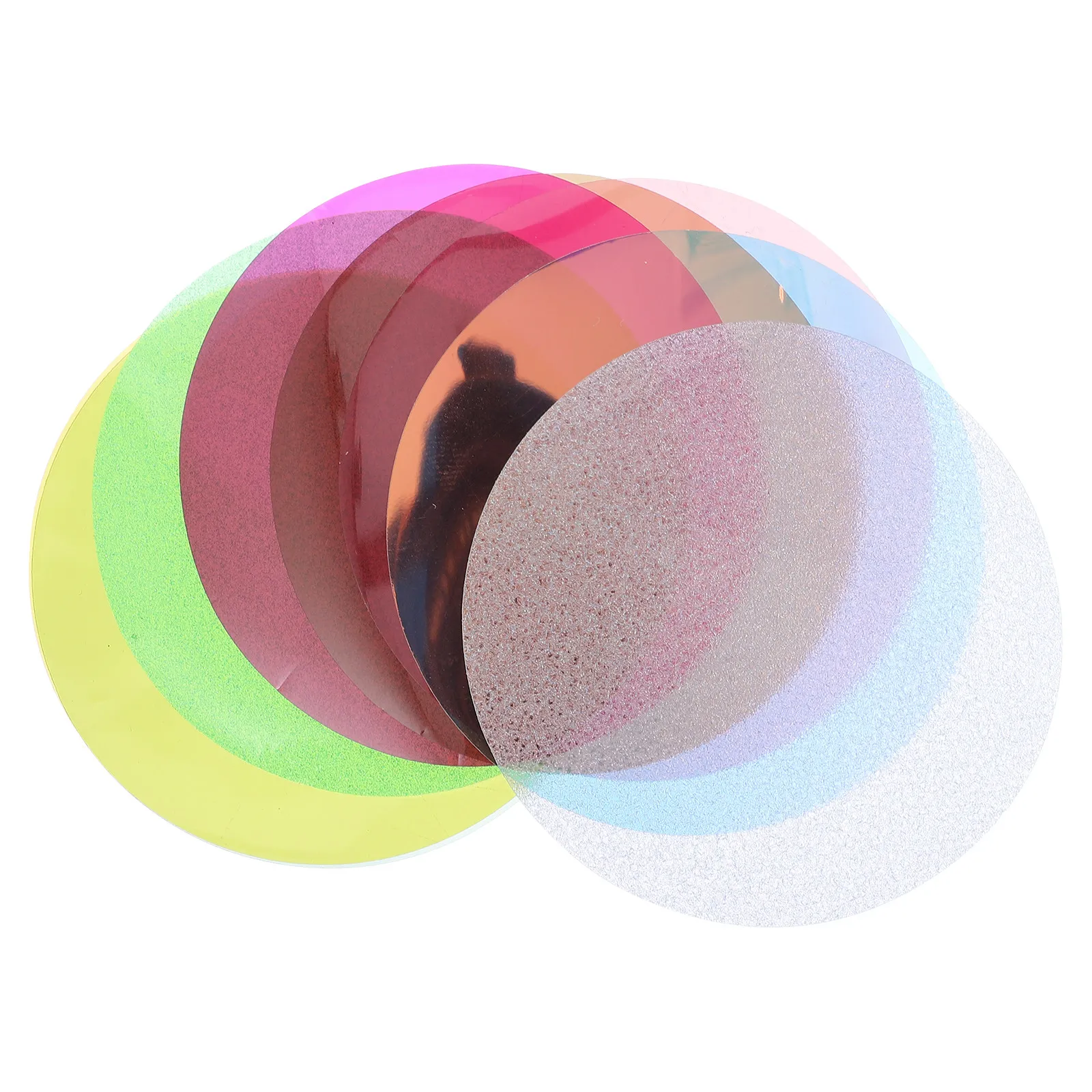 8Pcs Lampshade Color Correction Film Sheets Color Filters for Photo Studio Video Lighting Effects Transparent Gel for Flash