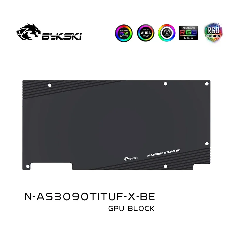 Bykski N-AS3090TITUF-X GPU водяной блок для ASUS TUF/ROG STRIX LC RTX3090TI O24G игровая видеокарта/полнокрытый медный радиатор