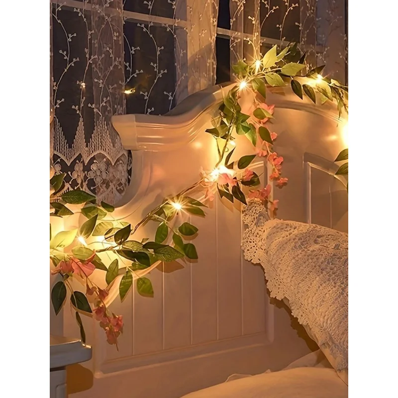 

Скандинавское украшение дома, светодиодный светильник из медной проволоки, гирлянды с виноградной лозой, цветные фонари для фотосессии