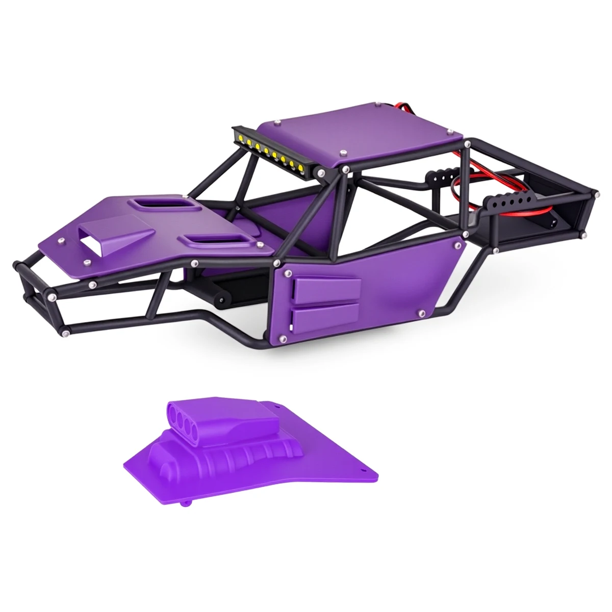 1/18 Rock Tarantula Nylon Buggy Body Shell Chassis Kit for 1/18 RC Crawler Car TRX4M DIY Upgrade Parts