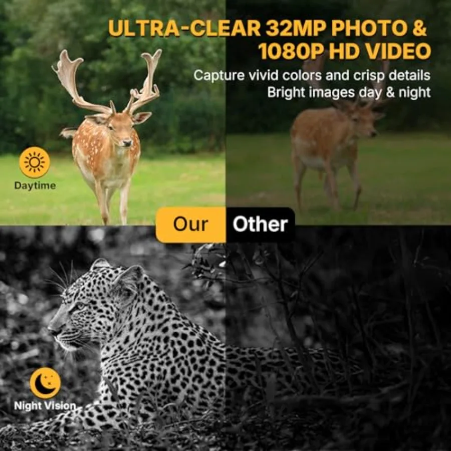 Mini trail camera with black housing