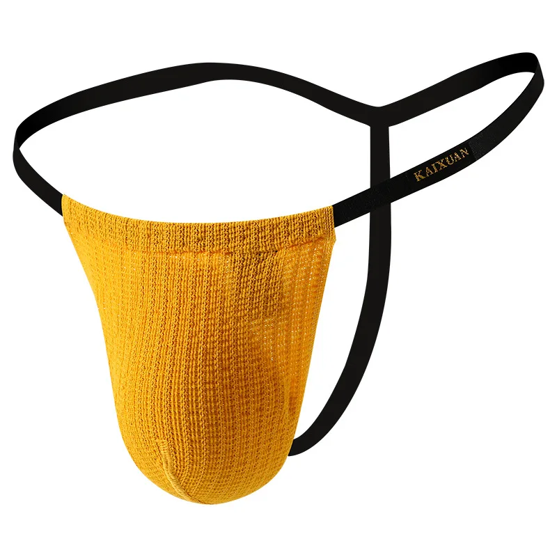 Adults 18 Plus Mens Underwear Thin Belt Sexy Knitted Breathable String Hombres Thong Panty Male Lingerie Herren Tangas Hot