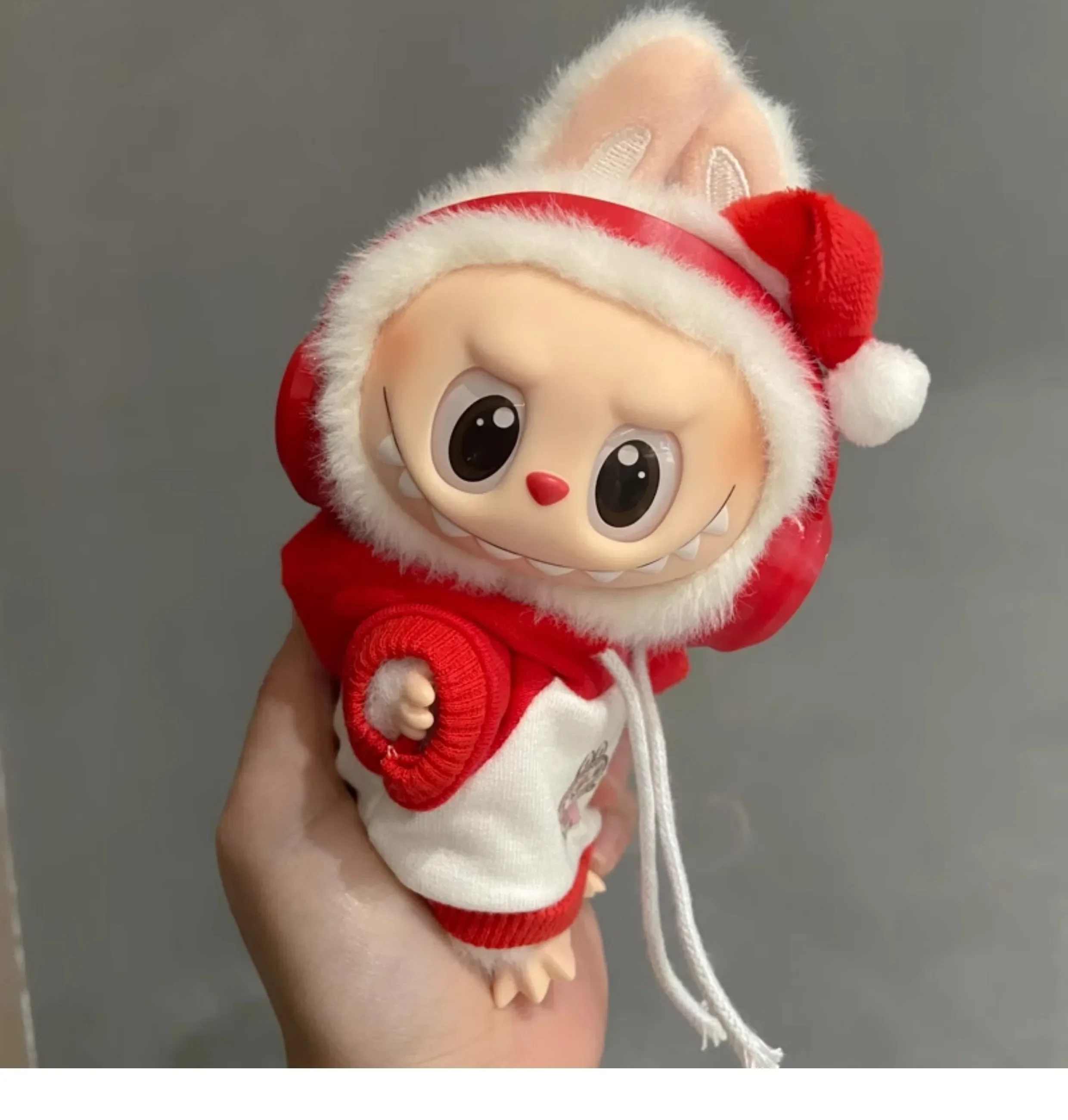 For Labubu 17cm Macaron Color Cotton Doll Earphone Accessories 10cm Fashion Earphones Cute Doll Earphones