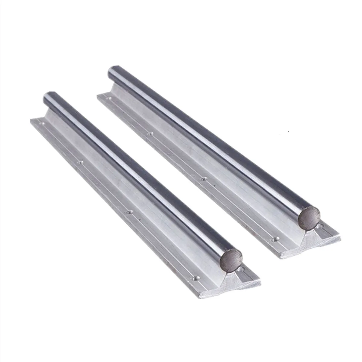 2Pcs SBR12 Linear Rail Guide Slide+4Pcs SBR12UU Bearing Block Length 300 500 600 800 1000 1200 1500mm Fully Supported Shaft Rod