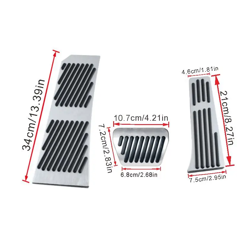 For BMW 5 Series GT F07 F10 F11 2009-2017 Car Accelerator Brake Footrest Pedals Rest Foot Pedal Non-Slip Trim Covers Accessories