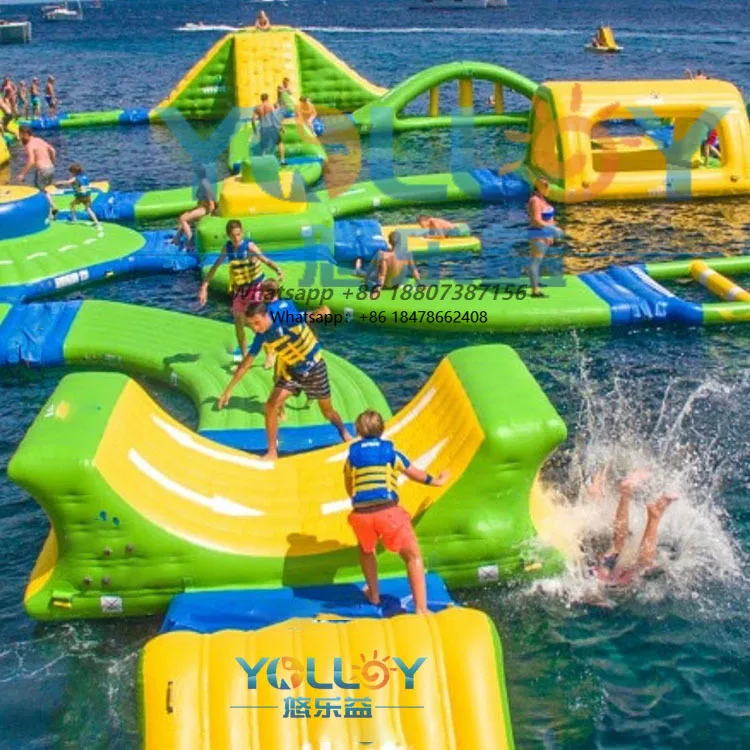 

Commercial Water Park Inflatable Floating Amusement Park Obstacle Course