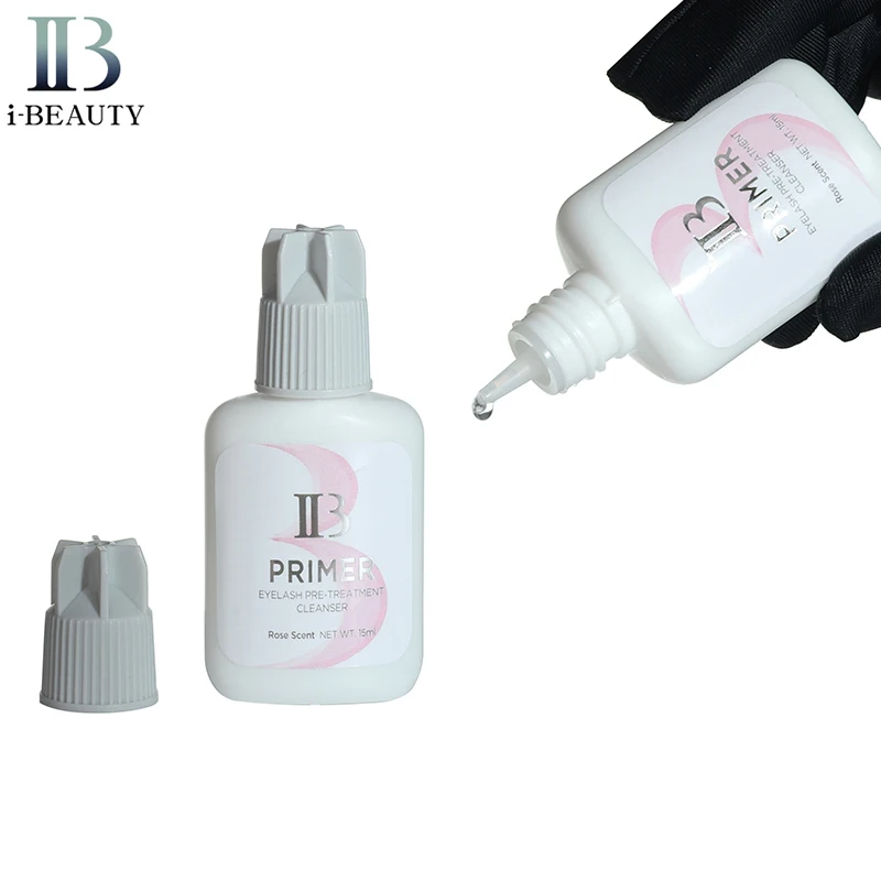 10pcs Rose Scent Primer I Beauty Eyelash Extension Glue Primer Clear Glue Primer 15ML IB Private Label Accept