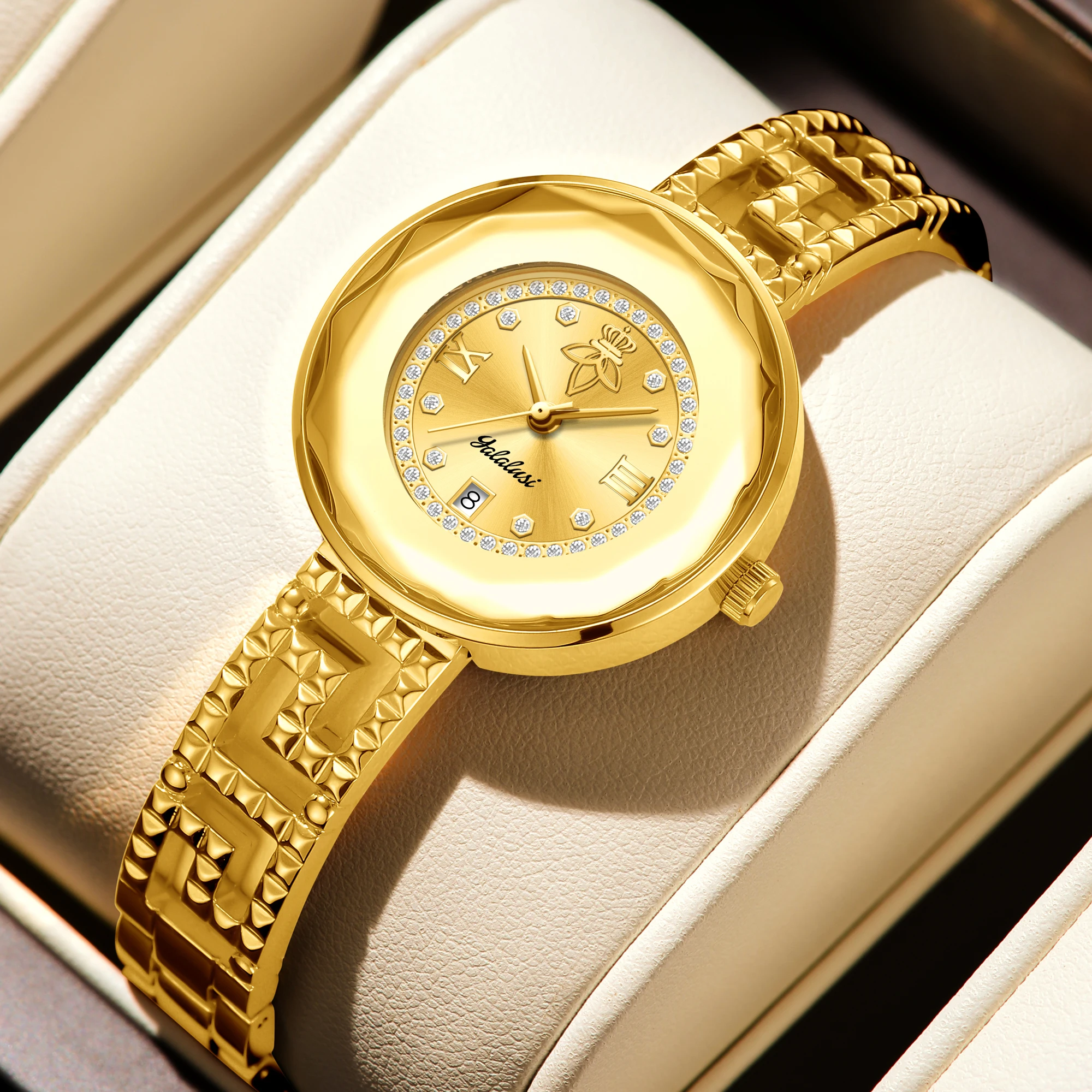 

Часы Yaralouxi, повседневные роскошные женские часы, модные аналоговые кварцевые часы, молодежные женские часы, подарочные часы для женщин