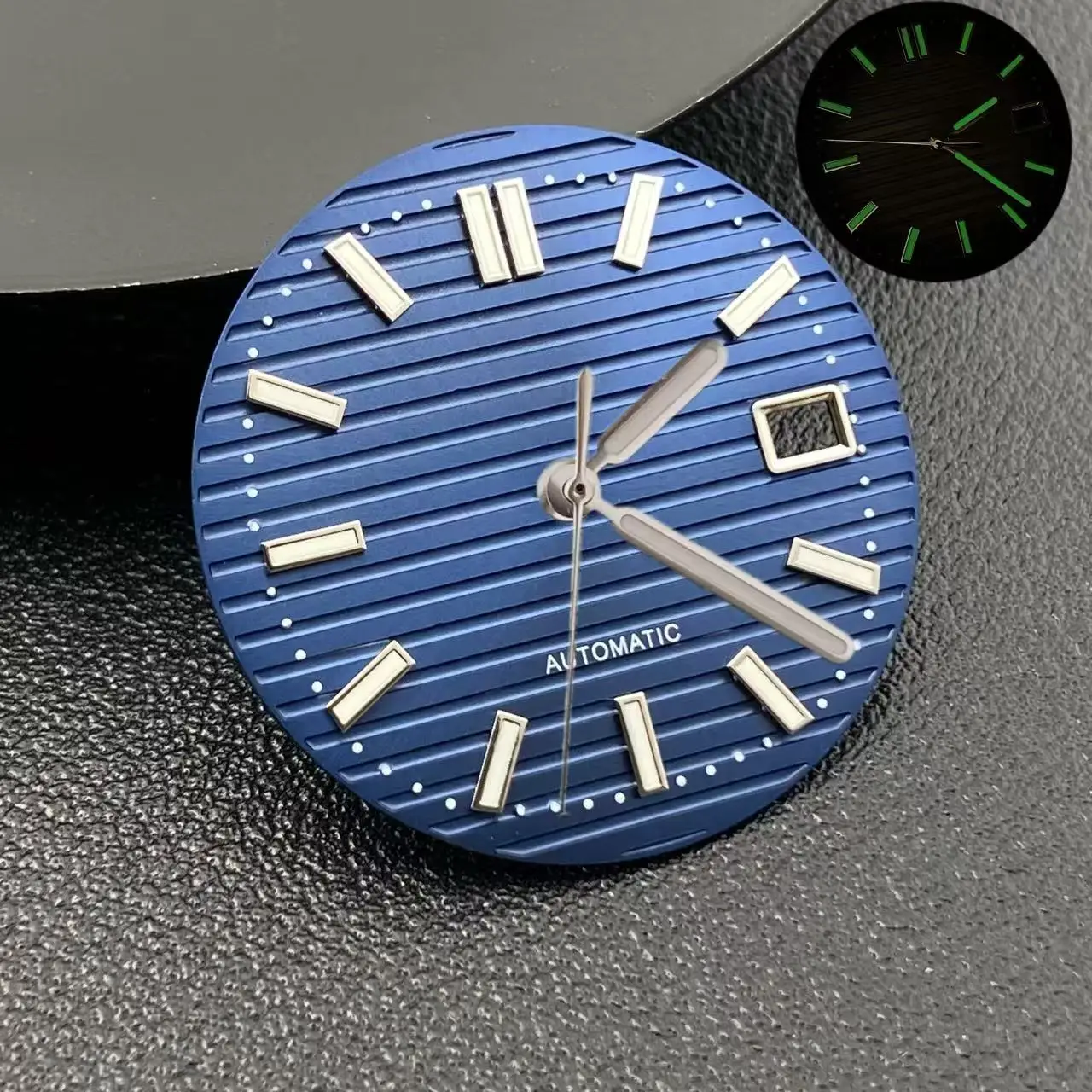 Tarcza 30.5mm NH35 Nautilus do mechanizmów NH35 NH36 Wysokiej Jakości Akcesoria NH35 Zielona Luminescencyjna Tarcza Zegarka Części Zamienne