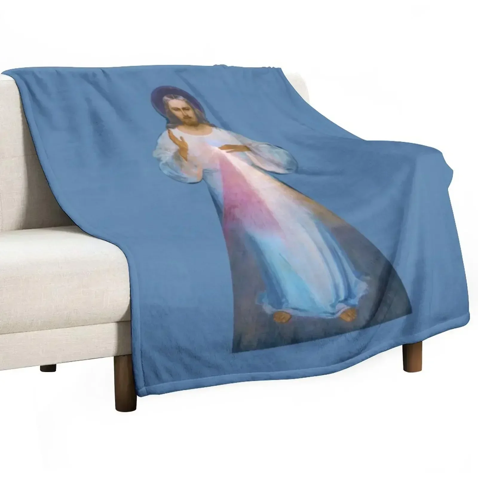 Jesus I Trust in You Throw Blanket Luxury Thicken Bed Fashionable Shaggy halloween Blankets