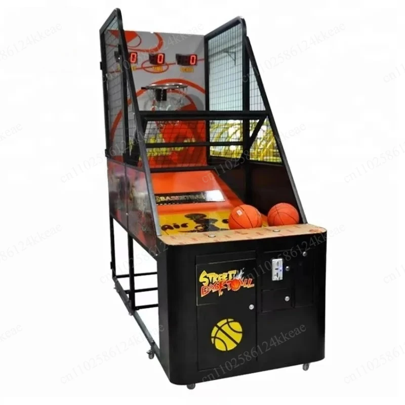 Street Basketball Arcade Game Machine, Dual-Shot Electronic Hoop with 8 Game Modes & Digital Scoring – Indoor Sports Shooting
