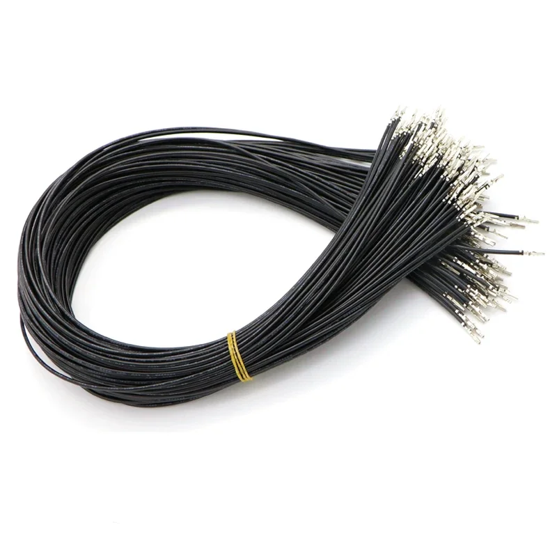 

50pcs/Lot 30cm Black Color UL1007 18AWG ATX / PCI-E / EPS Female to Female Crimp Terminal Pins Wire Free Shipping.