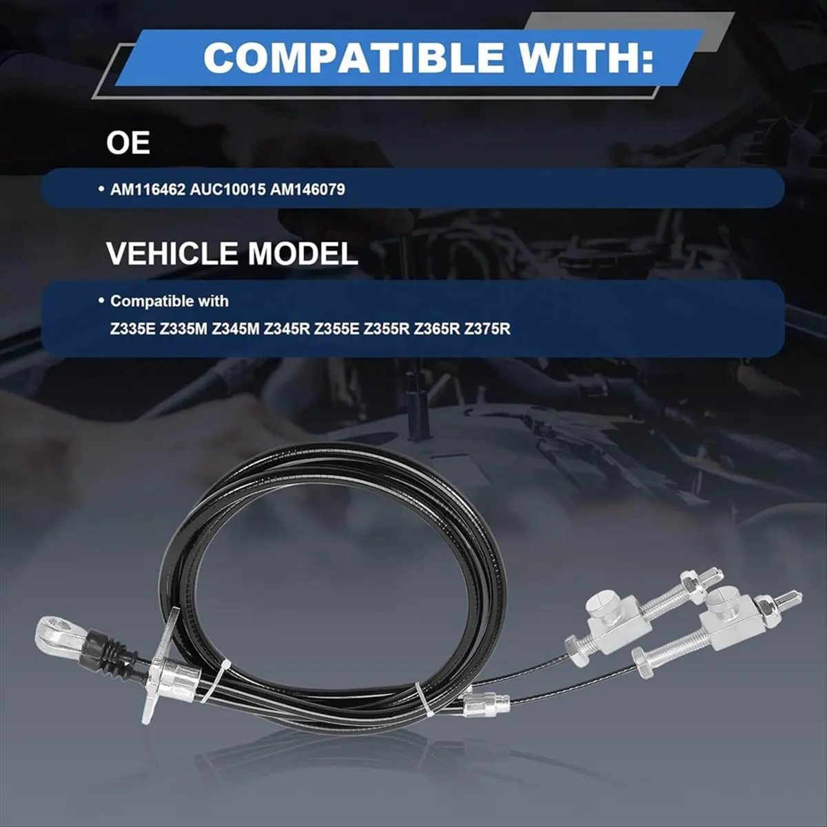 

(CNIM) Кабель для подъема газонокосилки, замена AM116462 AUC10015 AM146079, жгут проводов для газонокосилок John Deere