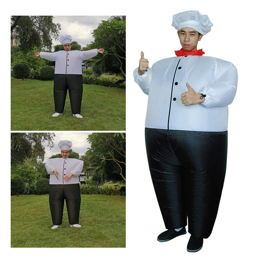 Inflatable Costume Halloween Clothes Chef Funny Cosplay Bodysuit Clothing