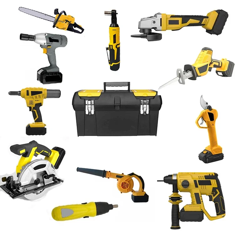 Profession Electric Screwdriver Set Drill Electric Cordless Ratchet Wrench Lithium Ion Batteries Tools Set